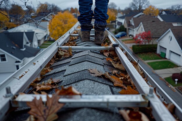 DIY Gutter Cleaning for a 2-Story House